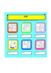 English worksheet: jobs