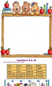 English Worksheet: Numbers