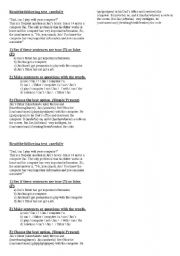 English Worksheet: Test/Worksheet with topics: Can-SimplePresent-Imperative-a.an.some.any-Pronouns&PossAdj