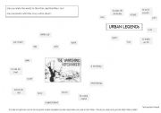 English Worksheet: Urban Legends - The Vanishing Hitchhiker