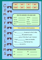 English Worksheet: Working with words