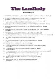 landlady roald dahl quotes worksheet quotesgram