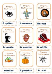 English Worksheet: halloween activities