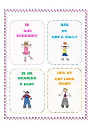English Worksheet: SPEAKING CARDS part 2/2 3PAGES!