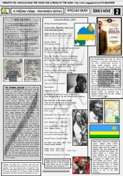 English Worksheet: A MILLION VOICES(RWANDA SONG) - WYCLEF JEAN - PART 02(SONG) - FULLY EDITABLE AND CORRECTABLE
