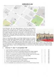 English Worksheet: MY DOWNTOWN