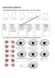 Facial Features Adjectives