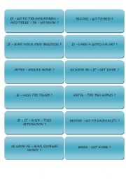 First Conditional / Time Clauses Conversation Mingle