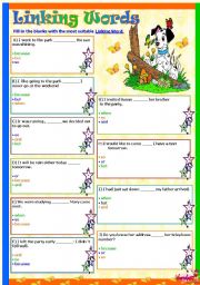 English Worksheet: Linking Words