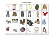 English worksheet: Clothes