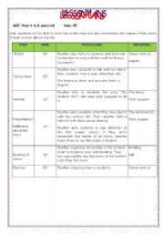 English Worksheet: the rainbow fish: colors and sharing lesson plan