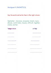 English worksheet: wordgame 5