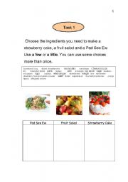 English worksheet: Food and drink