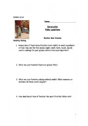 English Worksheet: Ratatouille Video questions