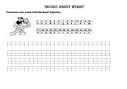 English worksheet: Secret Words