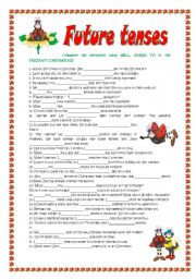 English Worksheet: Future tenses