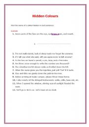 English Worksheet: he Hidden Colors