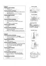 English worksheet: Guess the Question about the Site