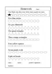 English worksheet: shapes