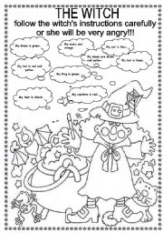 English Worksheet: THE WITCH 