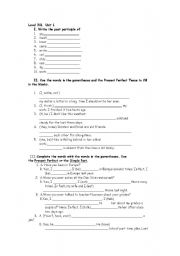 English worksheet: The Use of simple Past and Present Perfect
