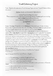 English Worksheet: Reading paper 