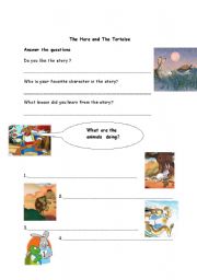 English worksheet: The Hare and The Tortoise