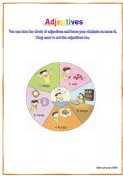 English Worksheet: Adjectives Game