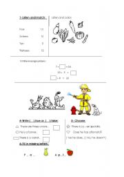 English worksheet: worksheet