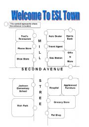 English Worksheet: Welcome To ESL Town - Part 1