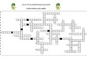 English Worksheet: World Cup 2010 Crossword