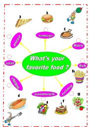 English worksheet: Whats your favorite food ?