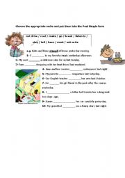 English Worksheet: the past simple