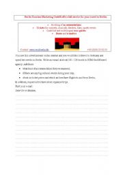 English Worksheet: asking information formal letter