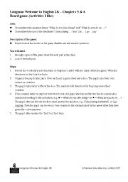 English worksheet: hobbies