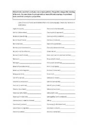 English Worksheet: Phrasal Verbs