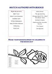 English Worksheet: Celebrate the international book day!