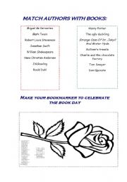 English worksheet: Celebrate the international book day!