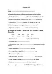 English Worksheet: grammar 
