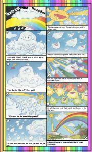 English Worksheet: THE BEAUTIFUL RAINBOW with key