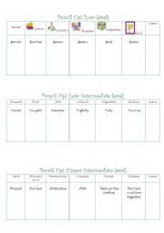 English worksheet: PENCIL UP