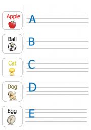 Writing the Alphabets (A-E)-part1