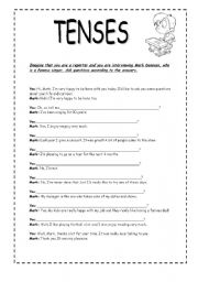 English worksheet: Tenses