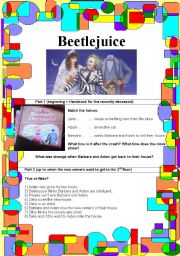 English Worksheet: Beetlejuice movie guide