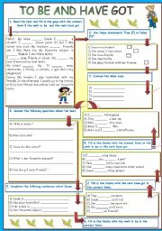 English Worksheet: To Be and Have got