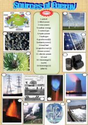 English Worksheet: Energy