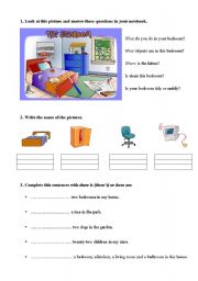 English Worksheet: The bedroom
