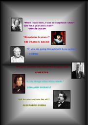 English worksheet: quotations 