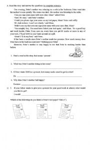 English Worksheet: Mothers Day