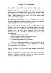 English worksheet: KWL